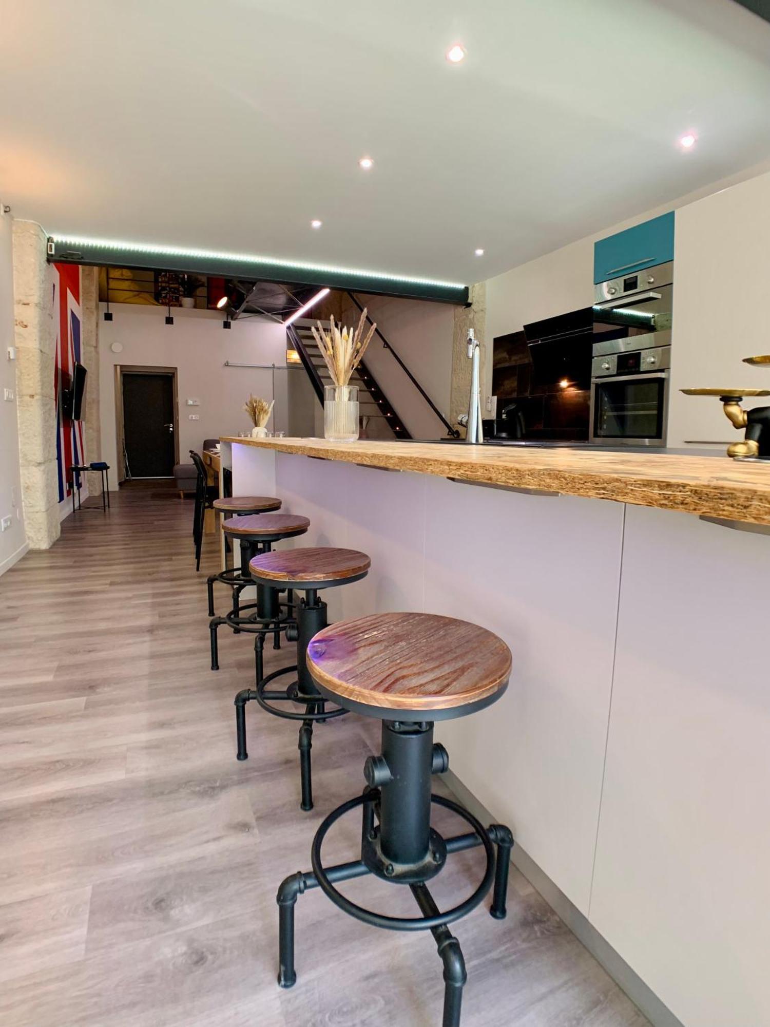 Ferienwohnung Loft Gare Cite Gastronomique Dijon Exterior foto